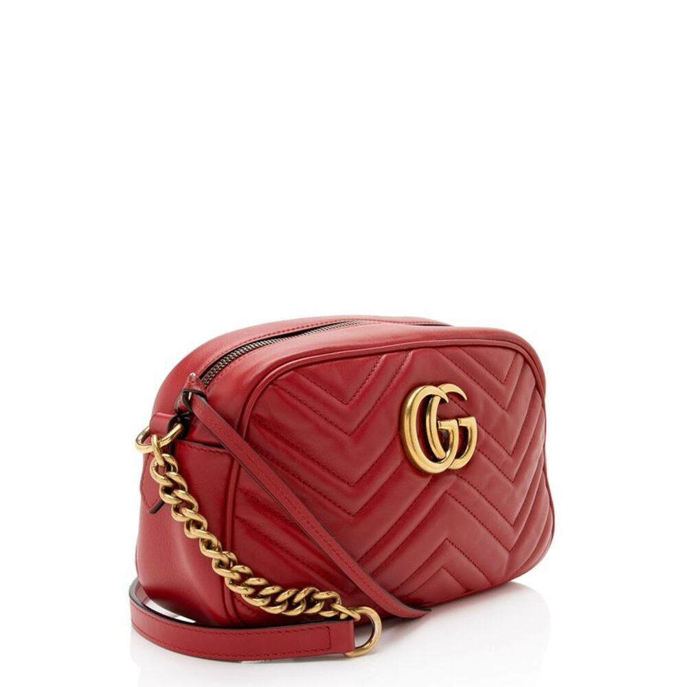 Gucci Matelasse Leather GG Marmont Small Camera Bag - Picture 2 of 14